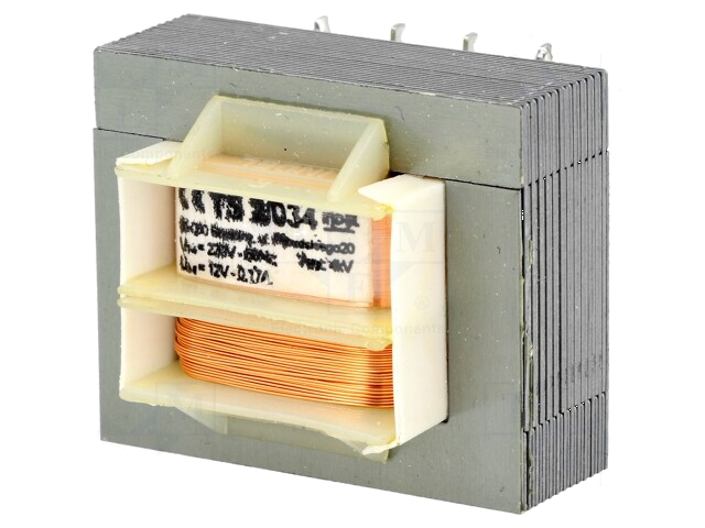 Transformator: netwerk; 2VA; 230VAC; 12V; 170mA; schroeven; IP00 Transformator: netwerk; 2VA; 230VAC; 12V; 170mA; schroeven; IP00